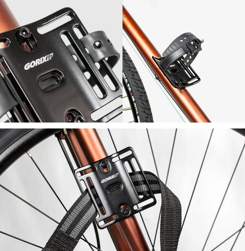 Front Fork Universal Bottle Cage Mount For Bikes No Fuss Water Bottle Holder For Bikepacking And Gravel Rides Large Aluminum Cage Mount Easy Bolt Fix Secure Fit For All Frames