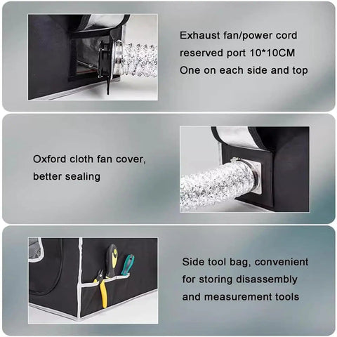 Resin 3D Printer Enclosure With Ventilation System 12V Fan LED Light And Temperature Control Dustproof Protective Tent details