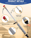 Upgraded Jet Nozzle Power Washer For Garden Hose With 2 High Pressure Nozzles, Quick Connectors, Anti-slip Handle, Metal Wand