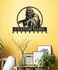 Personalized Badass Grim Reaper Key Holder With Custom Name Laser Cut Metal Skull Wall Mounted Key Rack in entryway