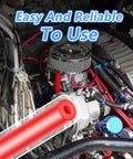 Top Tier Vibrant Red Silicone Vacuum Hose Kit With 6 Sizes 10 Feet Plus 128 Matching Connectors And 24 Spring Clamps For High Pressure Automotive Performance Mods. red silicone hose in engine bay