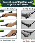 Weighted Golf Swing Trainer and Grip Trainer for Indoor Practice ergonomic anti-slip grip for left hand instruction