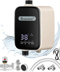 Smart Instant Hot Water Recirculating Pump Kit With Built In Thermostat And Digital Timer Under Sink Circulator System For Tank Heaters Packing Serious Heat showing control panel and accessories.