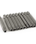 Top Shelf 1/4 Inch Hex Shank T40 Torx Security Screwdriver Bits 10 Pack, Beefy S2 Steel Impact Drivers, Rock Solid 2 Inch Long replacement tips.