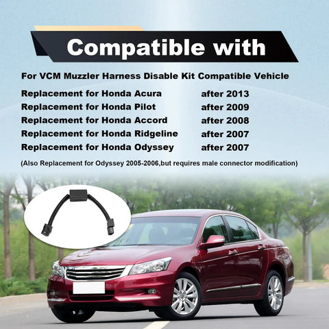 Slick Premium Honda Acura 3.5L Vcm Disabled System Harness Kit For Pilot Accord Odyssey Ridgeline on compatible vehicles display.