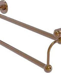 Solid Brass 36 Inch Double Towel Bar In Brushed Bronze Finish With Concealed Mounting Hardware Easy Install Built To Last Two Bar Design