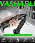 Lat Pulldown Attachments Set For Home Gym with hand washing black handle under faucet