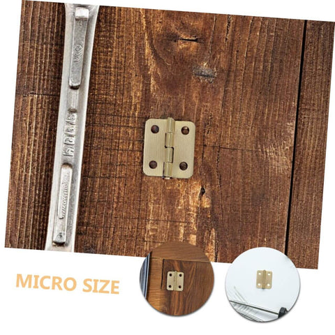 Miniature Jewelry Box Hinges With Screws For Handmade Crafts Iron 40 Piece Set Ideal For Cabinets And Chests DIY Projects