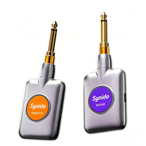 5.8GHz Wireless Guitar System With 24Bit 96KHz Audio Ultra Low 5ms Latency 100ft Range Immersive Hall Class Tone And Interference Free Signal