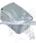Tough As Nails Outdoor Junction Box Waterproof Weatherproof With Reserved Holes IP66 PVC ABS Dustproof Watertight in water splash