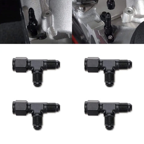 Steam Vent Hose And Coolant Crossover Kit for LS Series Engines LS1 LS2 LS6 LM7 LSX parts and fittings, black nylon, for cooling