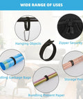 Self Fastening Reusable Cable Ties With Hook And Loop 8 Inch Adjustable Cable Management Straps for keeping home office cables neat