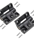 Torque Adjustable Position Control Door Hinge Set 2 Pack With Four Countersunk Holes E6 10 301 20 Series Plastic Black