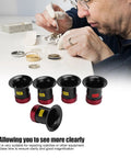 Watchmakers Loupe Set With 3X 5X 10X 15X And 20X Magnifiers Aluminum Alloy Construction for jewelry repair and inspection close-up