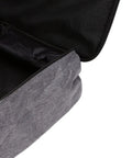 Open Built Tough Camping Gas Tank Bag with 320D cationic fabric, showcasing thick padding for shock protection.