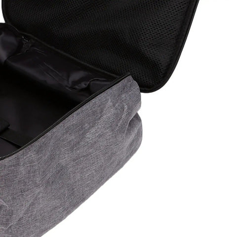 Open Built Tough Camping Gas Tank Bag with 320D cationic fabric, showcasing thick padding for shock protection.