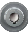 Top view of Beefy Cast Iron V Belt Pulley 1 Inch Bore, 3.25 Inch Outer Diameter, One Groove Motor Pulley For A V-Belt Section A, 3L And 4L V Belts