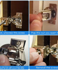 Installation steps for 55 Piece Door Hinge Shims and 86 Degree Cabinet Restrictor Clips Kit for Blum 38C315B3 hinges.