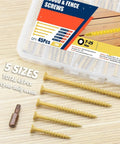 Two Pack Torx Star Drive Flat Head Wood Screws Carbon Steel M3x20mm Kit For Quick Easy Wood Assemblies With Heavy Duty Concealed Joints Self Tapping Design Ideal For DIY Projects And Furniture, 45-piece tan T25 wood screws set