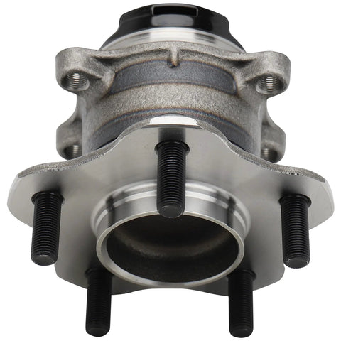 Front view of Pair Rear Wheel Hub And Bearing Assembly With ABS For Nissan Rogue 2008 To 2013 And Rogue Select 2014 To 2015 FWD 5 Lug 4 Bolt