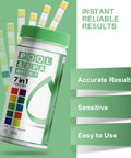 Image of 7 In 1 Pool Test Kit With 100 Strips For Home Pool Care Accurate pH Total And Free Chlorine Bromine Hardness Alkalinity And Cyanuric Acid Testing