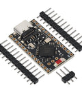 4Pcs Nrf52840 Pro Micro Development Board With Bluetooth 5.0 And Usb C Wireless Charging Module For Diy Electronics And Iot Maker Projects Featuring Arm Cortex M4F Processor, showing USB-C port and pin headers.