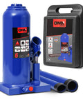 Blue DNA Jacks 6-ton hydraulic bottle jack with manual handle and storage case