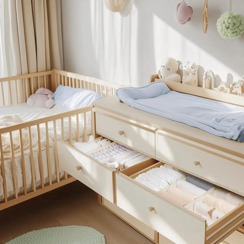 Slick Storage Setup 10 Pack Drawer Organizer Bin Set For Sorting Clothes And Underwear Foldable Closet Dividers In Beige That Keep Your Nursery And Bedroom Totally Neat Without The Clutter