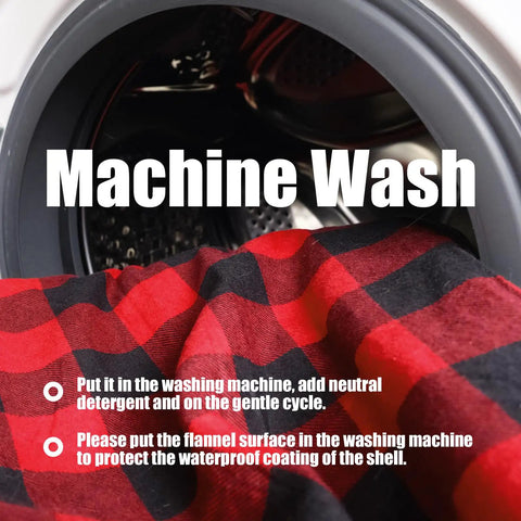 Machine washing 0 Degree Four Season Sleeping Bag For Adults With Cotton Flannel Cozy XXL Big And Tall Camping Sleeping Bag, close-up