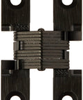 Invisible Hinge For Cabinets And Small Woodworking Projects With Full Mortise Design Concealed When Closed, black zinc and steel