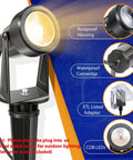95Ft Low Voltage LED Landscape Lighting Kit With Transformer Waterproof Outdoor Lights 8 Spotlights showing features