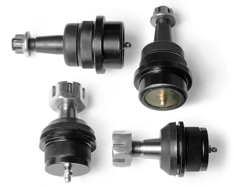 Heavy Duty 21 Piece Front Upper And Lower Control Arm Kit With Rear Lower Arms, Ball Joints, Sway Bar Links, Outer Tie Rod Ends, And Steering Drag Link For Jeep Wrangler JK 2007-2018, black ball joints