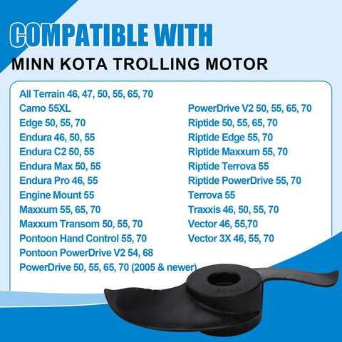 Pro Trolling Motor Propeller Weedless Wedge Two Style Fits Three And Five Eighths Inch Motor Diameters For All Terrain Endura Max Pro Maxxum Edge Camo Series Boats OE Replacement 2091160 1865017 1pc