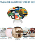 Super Slick Abstract Mid Century Round Cabinet Knobs And Heavy Duty Drawer Pulls For Modern Kitchen Bathroom Vanities with vibrant design.