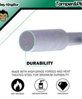 17 Inch Jack Hammer Bit Tamper Shank And Plate durability features with forged and heat-treated steel for demolition use