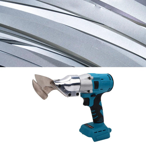 Depisuta Cordless Metal Shears With 400 Nm Brushless Motor Force For Thick Steel, cutting through aluminum sheets.