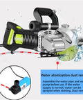 Heavy Duty Wall Groove Cutting Machine And Handheld Slotter For Concrete Brick Granite with water atomization feature.