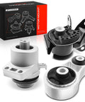 Heavy Duty Engine And Transmission Mount Kit With Torque Strut For Mazda CX7 07 To 12 Automatic showing three components.
