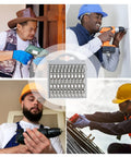 Heavy Duty 10 Piece Drill Bits Set Made Of High Carbon Steel With Magnetic Holder For Tough Drilling Tasks On Wood Metal And Plastic To Help You Get Job Done Fast.