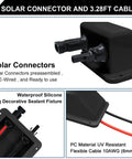 Solar Cable Entry Gland With 10AWG 3.28 Foot Extension Cable UV Resistant And Waterproof Solar Junction Box for RVs