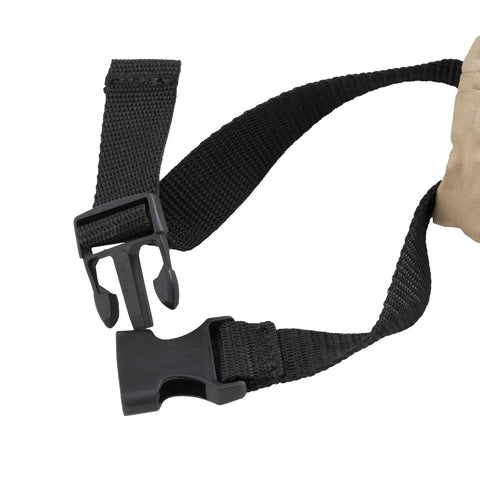 Black strap and buckle of Weatherproof Patio Club Chair Cover With UV Resistant Polyester Outdoor Furniture Shield
