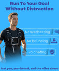 Runner wearing Go To Hydration Vest For Running With Two 500ml Flasks, Phone Pocket, No Bounce Comfort, Ultralight Water Backpack For Men And Women