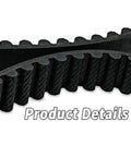 Ultimate Rear Drive Belt 133T Fits Harley Davidson Softail Models Replaces 40058-07 showing textured black rubber surface.