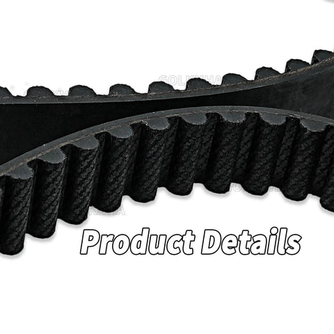 Ultimate Rear Drive Belt 133T Fits Harley Davidson Softail Models Replaces 40058-07 showing textured black rubber surface.