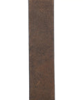 Men's Real Full Grain Saddle Leather Belt Dark Brown Size 40 Heavy Duty Waist Strap shown from the front, textured surface.