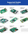 Supported Raspberry Pi models for Raphael Raspberry Pi Starter Kit For Beginners With 337 Components, compatible with Pi 5, 4, 3, Zero.