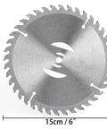 7 Piece Carbide Tipped Grass Trimmer Blades Set For 6 Inch 40 Teeth Replacement Weed Wacker Blades For Electric String Trimmers