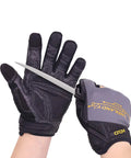 Mens Work Gloves Touch Screen Utility Mechanic Gloves With Padded Knuckles And Palm, Cut Resistant, holding sharp knife