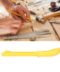 Pro Grade Woodworking Push Sticks Set For Table Saws And Planers shown with bright yellow plastic design and ergonomic grip
