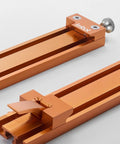 Pro Grade Circular Saw Guide Rail With Precision Aluminum Base for Woodworking, close-up of aluminum track and adjustable clip